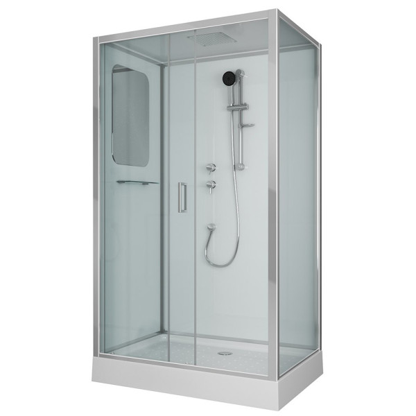 Душевая кабина Niagara Premium 1200*800*2100 стекло прозрачное, профиль хром (NG-6012-01QL) Душевая кабина Niagara Premium 1200*800*2100 стекло прозрачное, профиль хром (NG-6012-01QL)