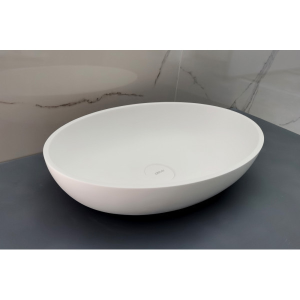 Раковина накладная Stein (белый матовый)