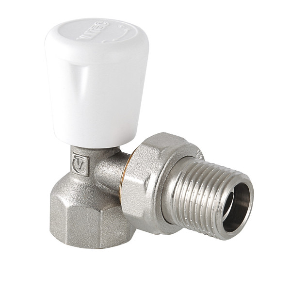 Клапан регулировочный угловой 1/2" Valtec VT.017.N (VT.017.N.04) Клапан регулировочный угловой 1/2" Valtec VT.017.N (VT.017.N.04)