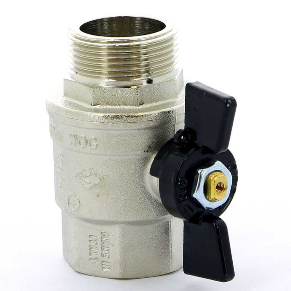 Кран Bugatti 1 1/4" ВН шаровый Oregon 307 (черная бабочка) (03070075)