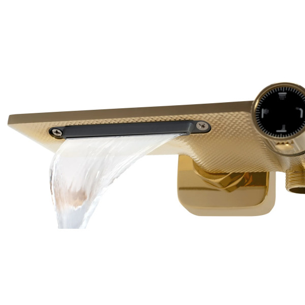 Душевая система на четыре режима Rea Helix Gold (REA-P6619)