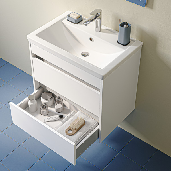 Тумба подвесная Iddis Zodiac X 60 см белый подходит умыв. 4076000i28 (ZDX60W0i95)