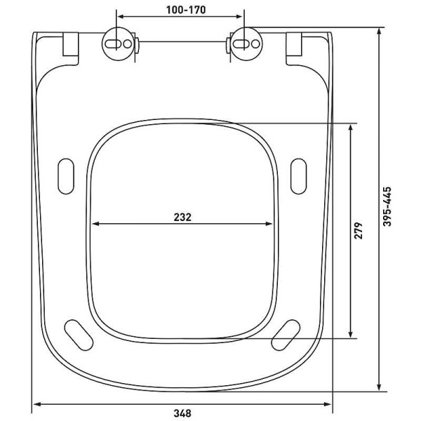 Сиденье для унитаза Berges Quad slim SO белое, c soft-close (18203)