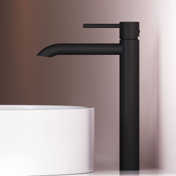 Смеситель для раковины AM.PM Libre высокий, черный (F6092022)