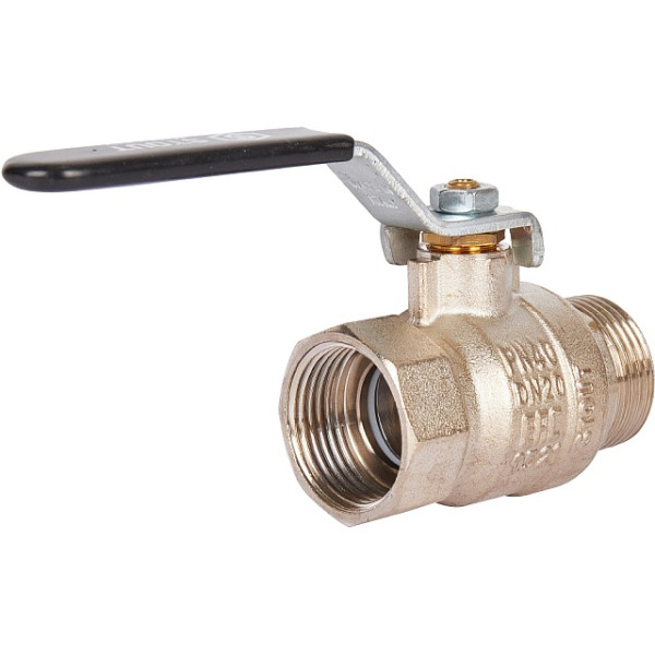 Кран 3/4" ВН шаровый Stout стандартнопроходной (чёрная ручка) (SVB-0013-000020) Кран 3/4" ВН шаровый Stout стандартнопроходной (чёрная ручка) (SVB-0013-000020)