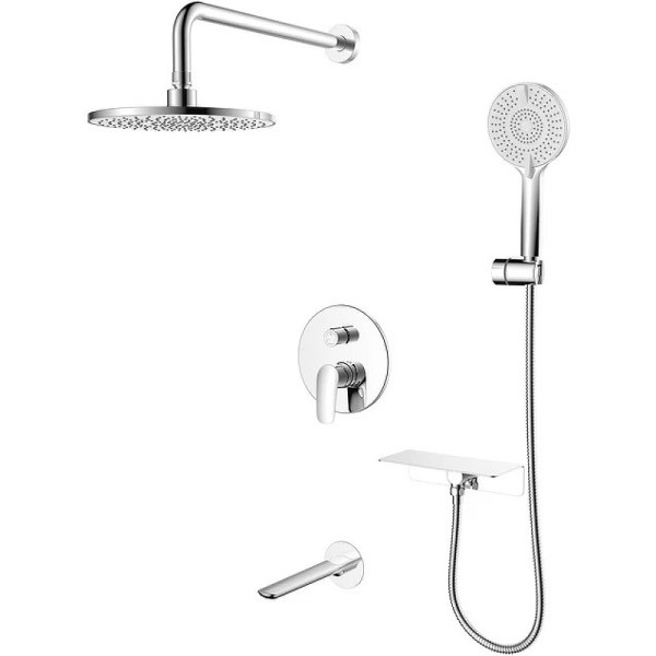 Душевая система Milardo Rora встраиваемая, хром (RORSB03M68)