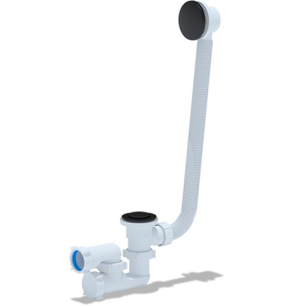 Сифон для ванны Cersanit Prime Black универсальный Click Clack (69155)