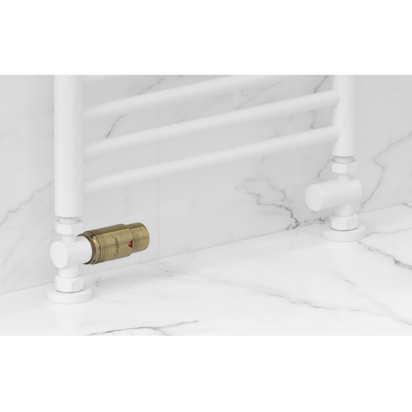 Терморегулятор автоматический Сунержа 1/2"x3/4" НР/НГ набор, прямой, матовый белый - состаренная бронза (30-1420-6213) Терморегулятор автоматический Сунержа 1/2"x3/4" НР/НГ набор, прямой, матовый белый - состаренная бронза (30-1420-6213)