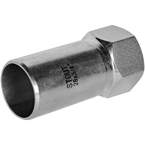 Вставка резьбовая 28х3/4"В Stout SSS-2023 НПр-ВР (нерж.ст., пресс) SSS-2023-002834 Вставка резьбовая 28х3/4"В Stout SSS-2023 НПр-ВР (нерж.ст., пресс) SSS-2023-002834