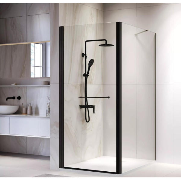 Душевой уголок RGW Passage PA-148B (PA-103B + Z-050-2B + O-204B) 60x 80x195 стекло прозрачное, профиль черный (020814868-14)
