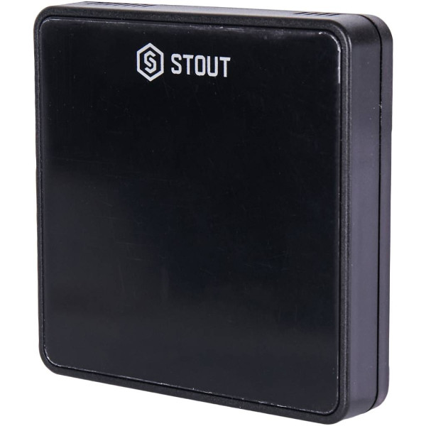 Датчик беспроводной комнатный Stout C-8r, черный (STE-0101-008011)