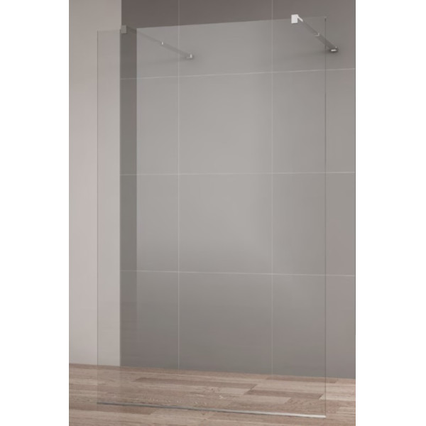 Душевая перегородка Cezares Liberta 80x195 стекло прозрачное, профиль хром (LIBERTA-L-2-80-C-Cr)