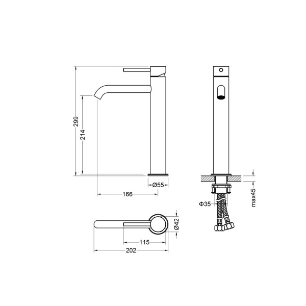 Смеситель для раковины Aquatek Европа шлифованное золото (AQ1304BG) Смеситель для раковины Aquatek Европа шлифованное золото (AQ1304BG)