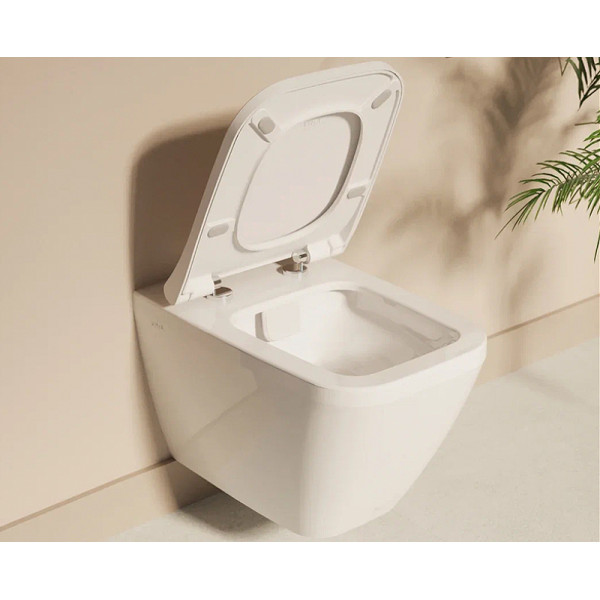 Комплект инсталляция Vitra c унитазом Integra Square, с сидением, клавишей (9856B003-7206) глянцевый хром Комплект инсталляция Vitra c унитазом Integra Square, с сидением, клавишей (9856B003-7206) глянцевый хром