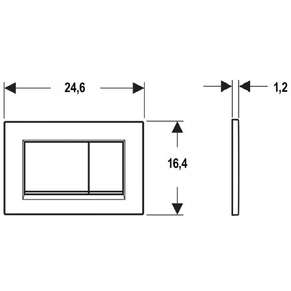 Клавиша смывная Geberit Sigma30 (115.883.16.1)