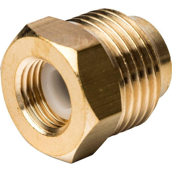 Термоманометр радиальный Stout 1/2" 80 мм 0-120°С 0-10 бар Stout (с автоматическим запорным клапаном) (SIM-1006-801015)