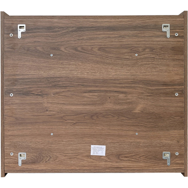 Шкаф зеркальный Comforty Соло 900x150x800 дуб темно-коричневый (00-00010980)