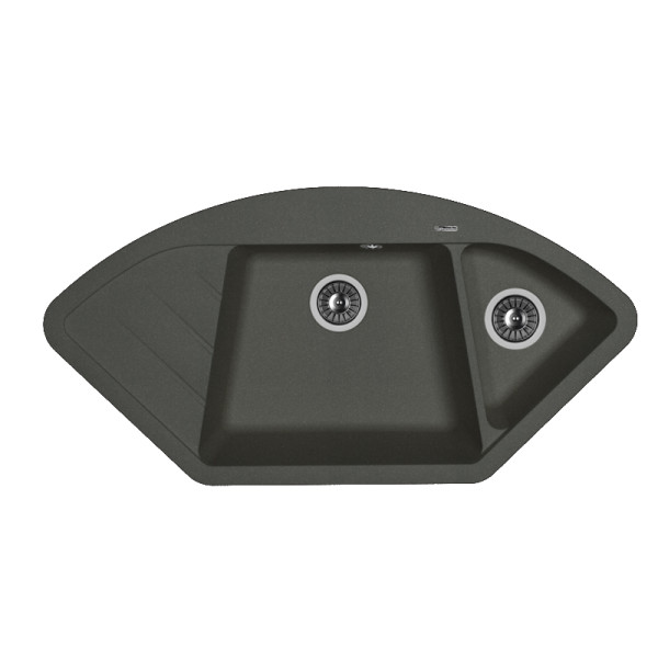 Мойка для кухни Florentina угловая Веста 100х51 (Fg, Черный) Мойка для кухни Florentina угловая Веста 100х51 (Fg, Черный)