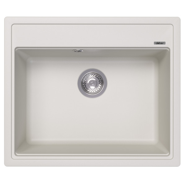 Мойка для кухни Abber Quarz 51x60x21,7 белая (AQ2902W)