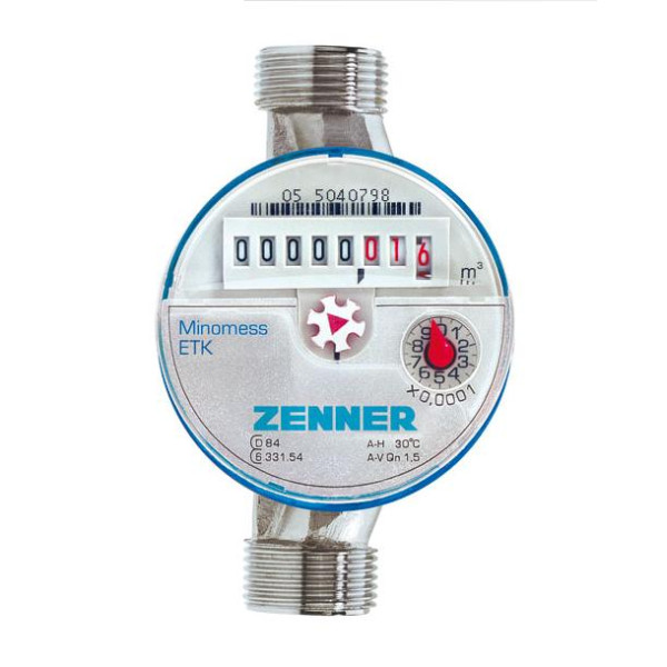 Счётчик для холодной воды "Zenner ETK" 1/2" Счётчик для холодной воды "Zenner ETK" 1/2"