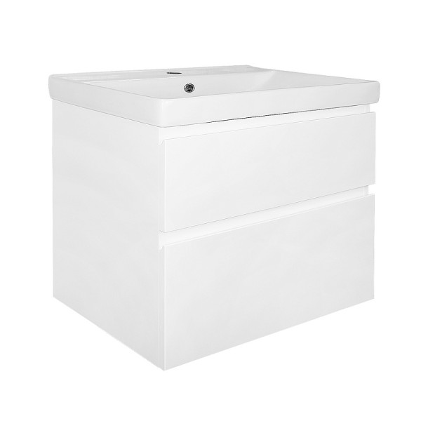 Тумба подвесная Azario с раковиной Мила 60 с раковиной Tempo 60 (CS00091362)