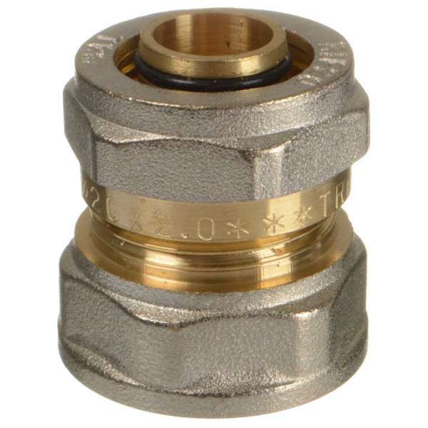 Соединение прямое 20*3/4"В TeRma (обжим) (01054) Соединение прямое 20*3/4"В TeRma (обжим) (01054)