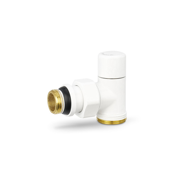 Клапан настроечный угловой 1/2"х3/4"(18)ЕК Varmega VMDV03 (белый) (VMDV03-110415)