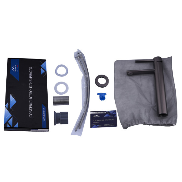 Смеситель для раковины Fashun оружейная сталь (A51234-17) Смеситель для раковины Fashun оружейная сталь (A51234-17)