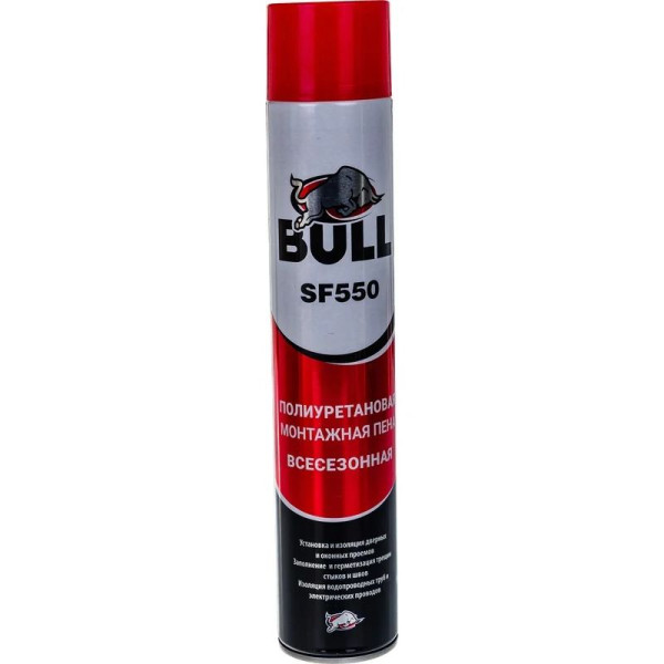Пена монтажная бытовая Bull SF550 550 гр. (SF550) Пена монтажная бытовая Bull SF550 550 гр. (SF550)