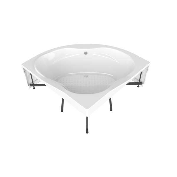 Ванна акриловая Bach Скат 143*143 система 0, с каркасом