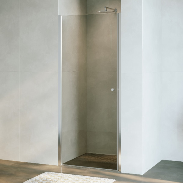 Душевая дверь RGW Dolphin 90x195 стекло фабрик (Fabrik), профиль хром (54930309-101)