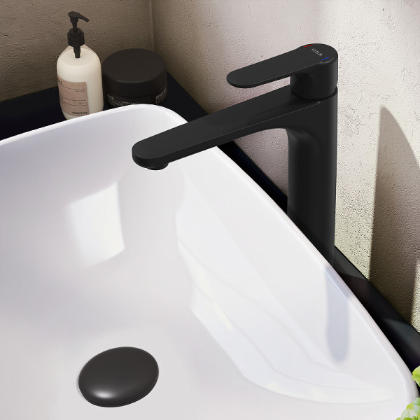 Смеситель для раковины Vitra Root Round матовый черный (A4270736EXP) Смеситель для раковины Vitra Root Round матовый черный (A4270736EXP)