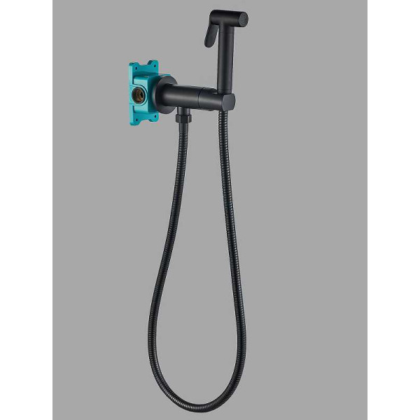 Гигиенический душ со смесителем ALMAes Agata Черный матовый (AL-877-05)