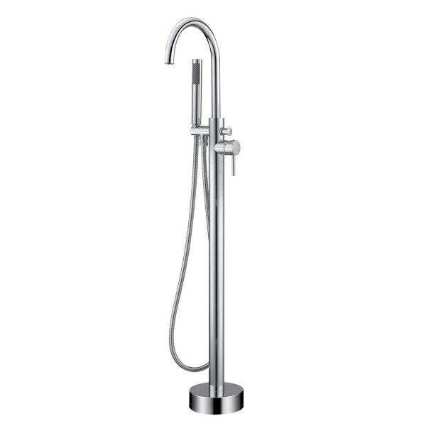 Смеситель напольный Swedbe Spira хром (4000) Смеситель напольный Swedbe Spira хром (4000)