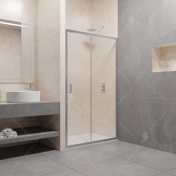 Душевая дверь RGW Passage 100x195 стекло прозрачное, профиль хром (41081410-11)