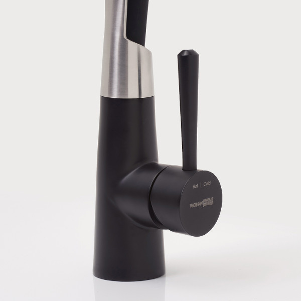Смеситель для кухни WasserKRAFT черный (A8417)