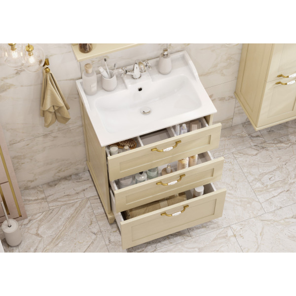 Тумба напольная Aquaton Леон 650x447x734 дуб бежевый (1.A194.6.01L.BPR.0) Тумба напольная Aquaton Леон 650x447x734 дуб бежевый (1.A194.6.01L.BPR.0)