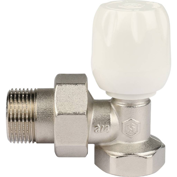 Клапан регулировочный угловой 3/4" с неподъемным шпинделем Stout SVRs-1152-000020 Клапан регулировочный угловой 3/4" с неподъемным шпинделем Stout SVRs-1152-000020