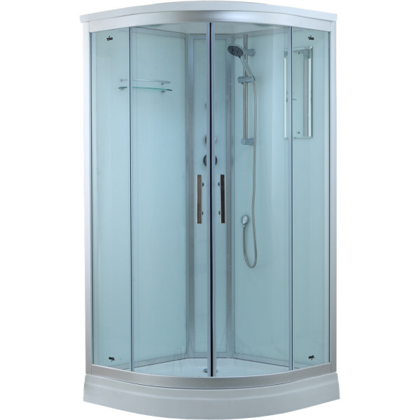 Душевая кабина Timo T-6609 Silver 90x90x220 стекло прозрачное, профиль хром (T-6609 S) Душевая кабина Timo T-6609 Silver 90x90x220 стекло прозрачное, профиль хром (T-6609 S)