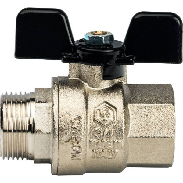 Кран 1 1/4" ВН шаровый Stout ГОСТ (чёрная бабочка, полнопроходной) SVB-0004-200032 Кран 1 1/4" ВН шаровый Stout ГОСТ (чёрная бабочка, полнопроходной) SVB-0004-200032