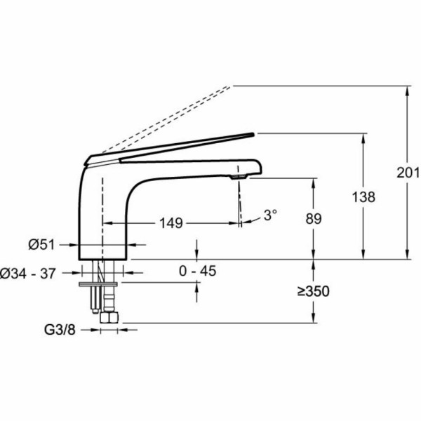 Смеситель для раковины Jacob Delafon Avid хром (E97345-ND-CP)
