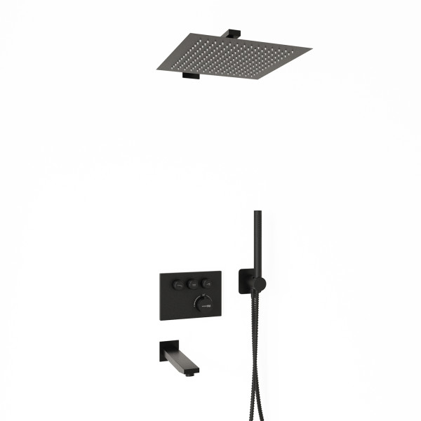 Смеситель для ванны и душа встраиваемый Thermo WasserKRAFT черный (A7458.219.162.302.240.217.220 Thermo )