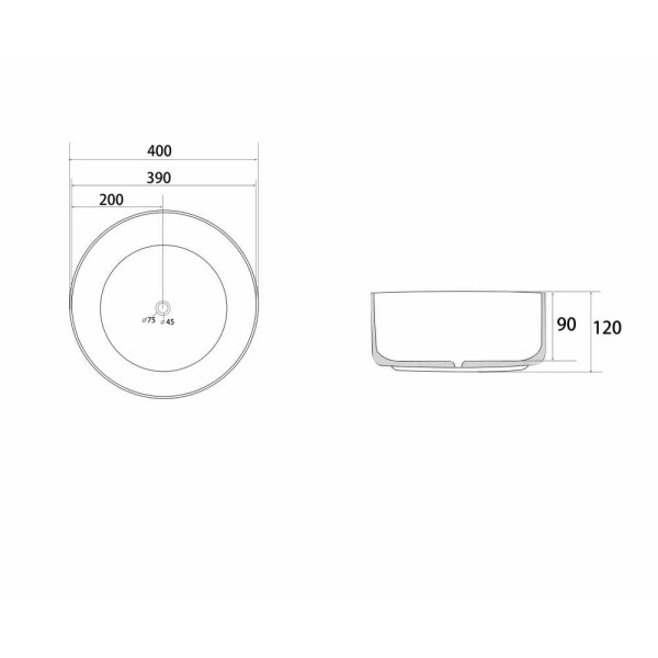 Раковина накладная Abber Bequem золото матовое/черная (AC2109BG) Раковина накладная Abber Bequem золото матовое/черная (AC2109BG)