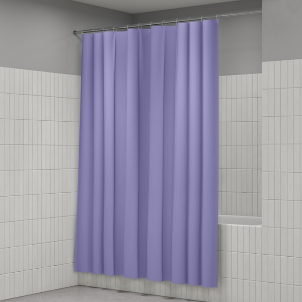 Шторка для ванн текстильная Iddis Promo 180x200 светло-фиолетовый (P08PE18i11)