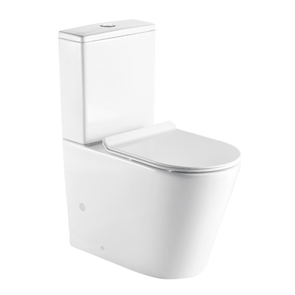 Унитаз напольный Maro безободковый с сиденьем микролифт 650x360x850 (AZ-2125)