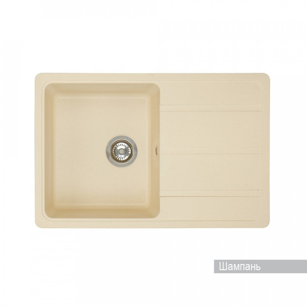 Мойка для кухни врезная Aquaton Аманда 510x780x211 шампань (1.A712.8.32A.D29.0)