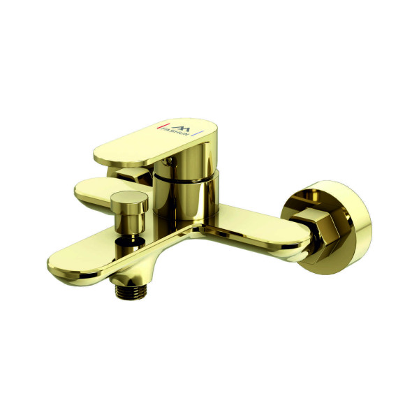 Смеситель для ванны и душа Fashun с душевым комплектом золото (A3285-35)