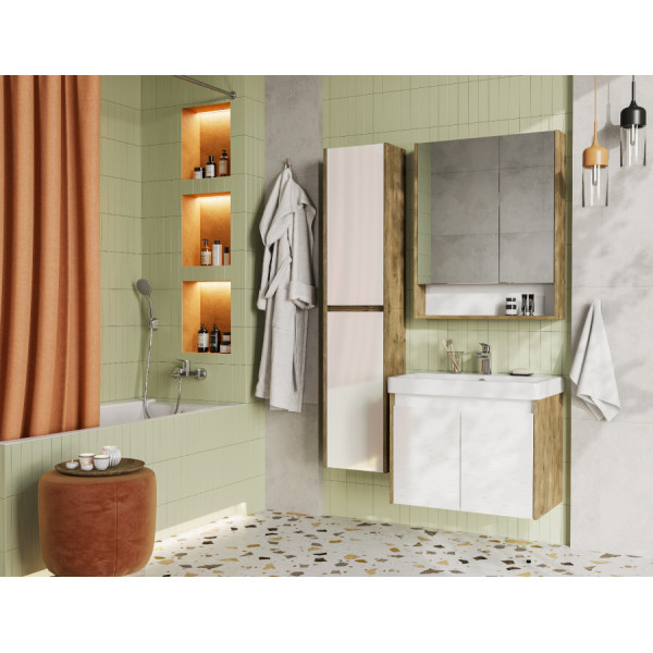 Тумба подвесная Aquaton Сканди 630x427x591 белый, дуб рустикальный (1.A278.9.01S.DZ9.0) Тумба подвесная Aquaton Сканди 630x427x591 белый, дуб рустикальный (1.A278.9.01S.DZ9.0)