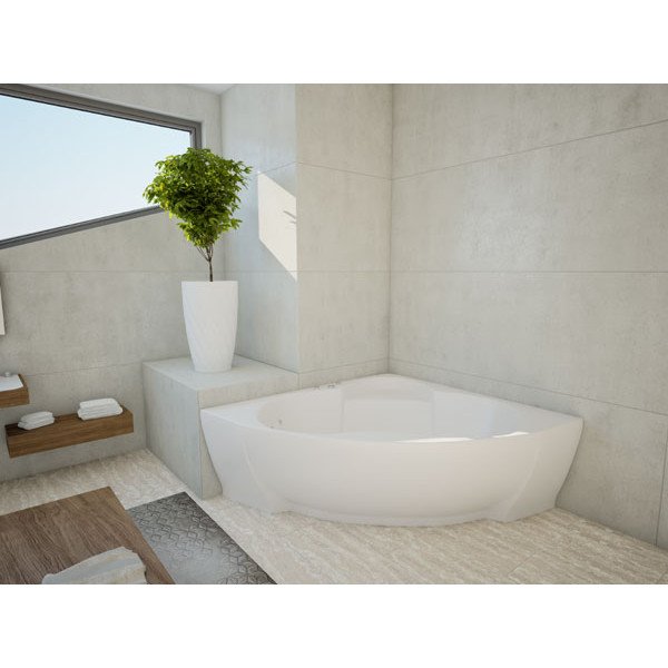 Ванна акриловая Акватек Поларис 2 155х155 на каркасе, с фронтальным экраном, слив-перелив Ванна акриловая Акватек Поларис 2 155х155 на каркасе, с фронтальным экраном, слив-перелив