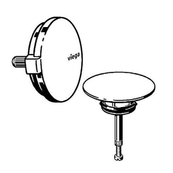 Комплект накладок на слив-перелив Viega Multiplex Visign M5 хром (721244)